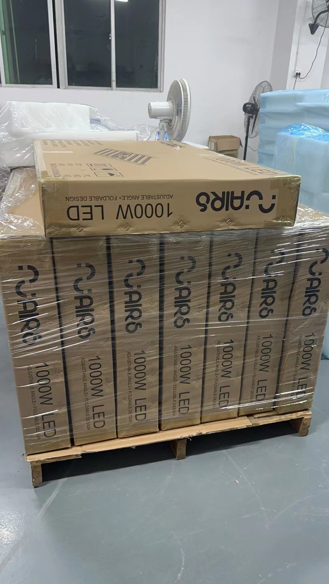 Packaged Nuairs units ready for shipment