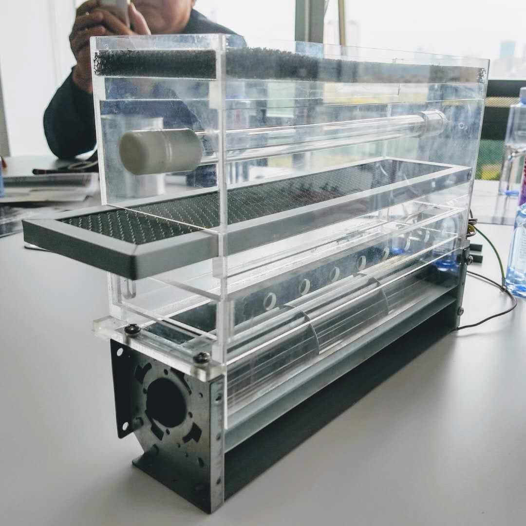 Transparent prototype for internal air pathway review