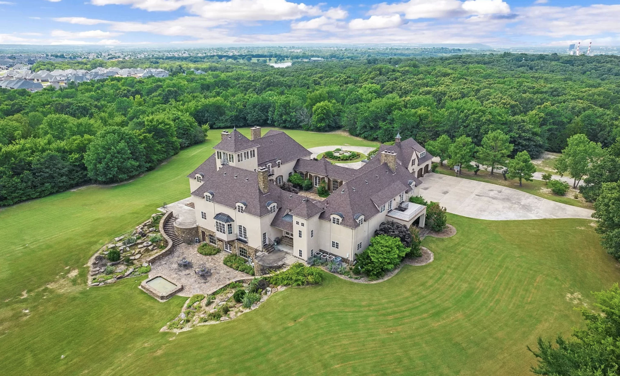 Estate aerial view