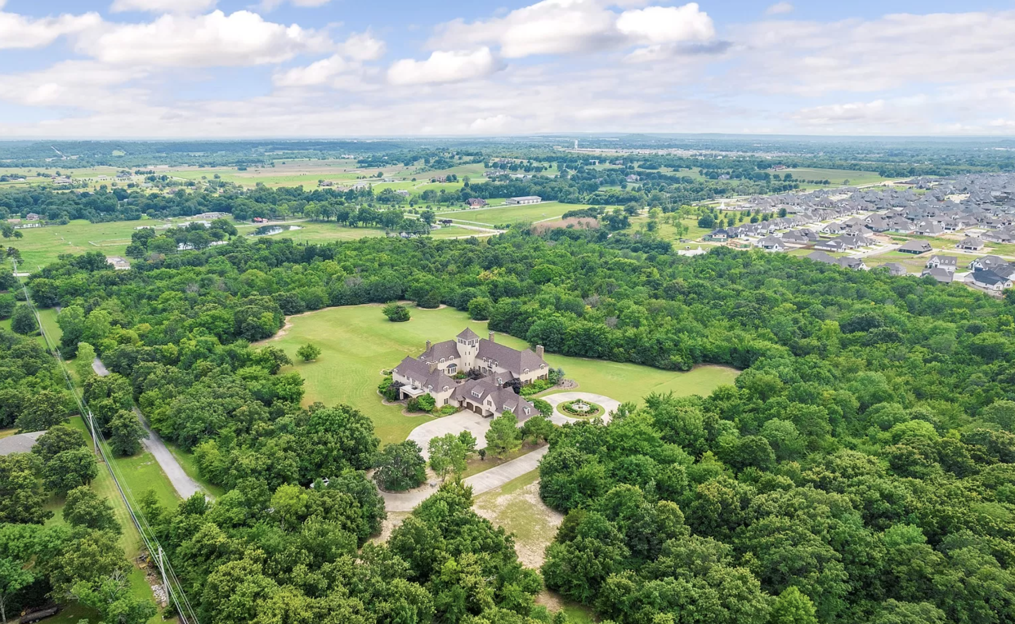 Estate aerial view